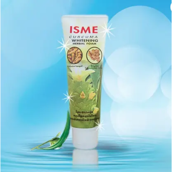 ISME Curcuma Whitening Herbal Foam Product of Thailand Face Wash _100 g